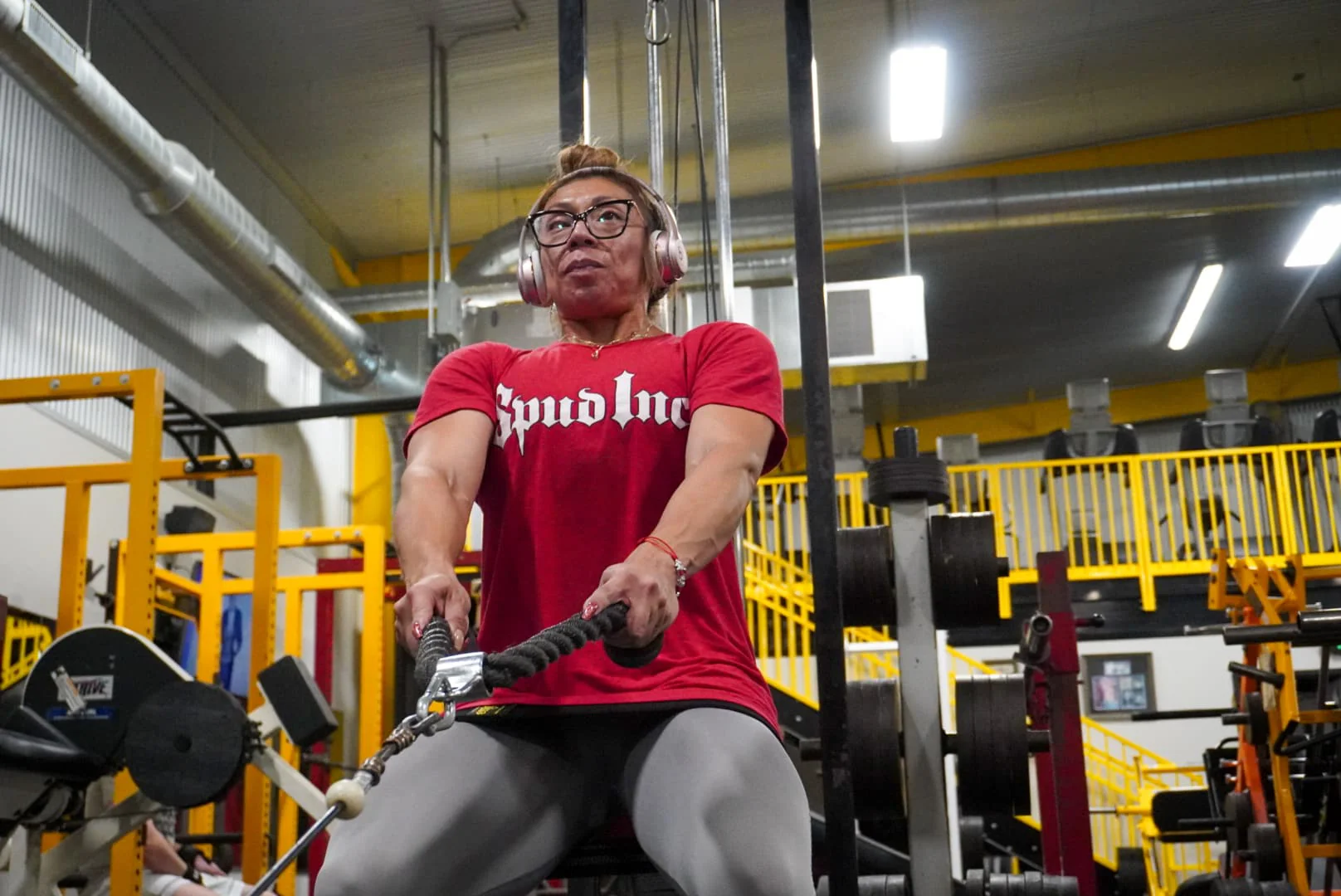 Spud, Inc. Red and White T-Shirt - Image 3